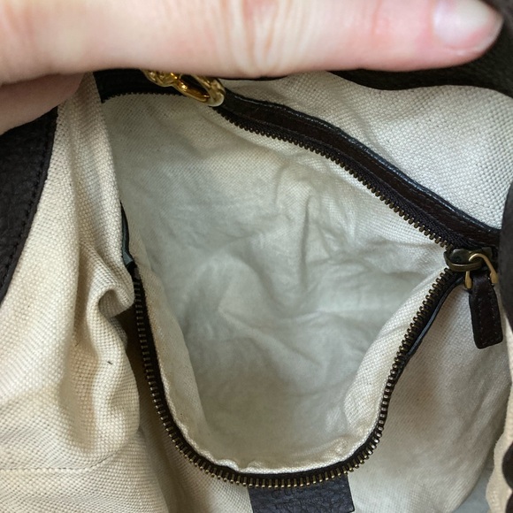 Gucci ⚡️HP⚡️ Leather Twill Hobo Bag - Picture 13 of 16
